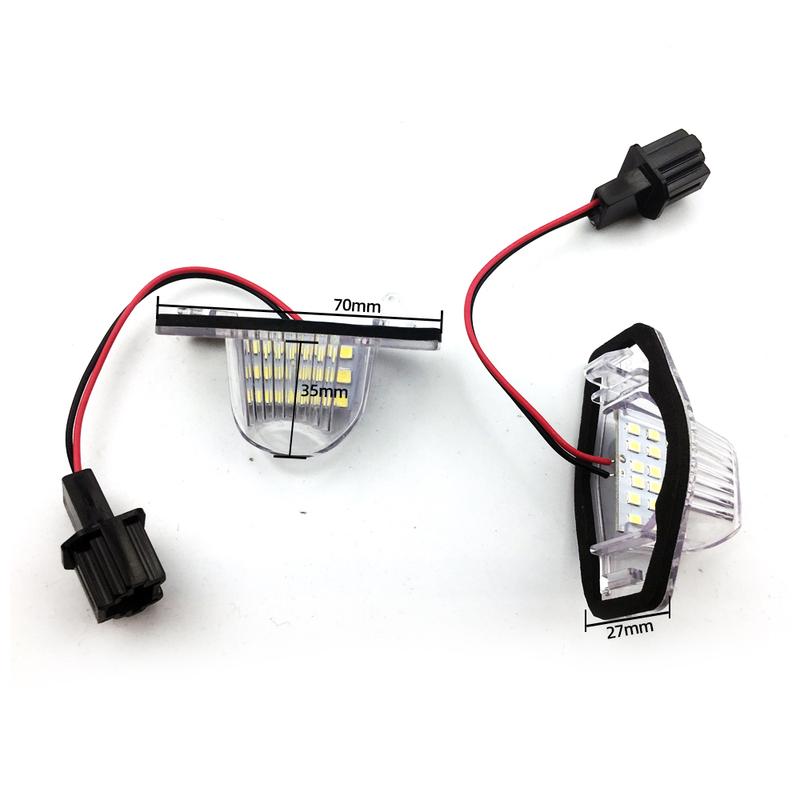 Error Free LED Car Number License Plate for Honda Crv Fit Jazz Crosstour Odyssey Stream Freed  Ight HRV FRV