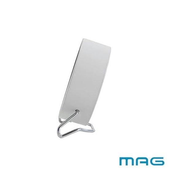 MAG Table Clock Analog Silent Continuous Second Hand Stand Cute Stylish Simple Interior Diameter 11.2 cm White Cozy Time T-794A WH-Z Noah Seimitsu