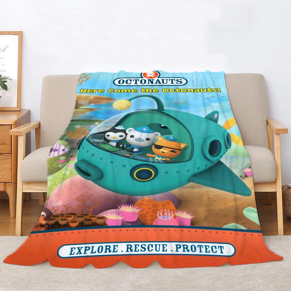 The Octonauts Thermal Blankets for Bed Blanket 150cm X 200cm Knitted Plaid Home Interior Luxury Bedding Beach Towel Throw Knee &