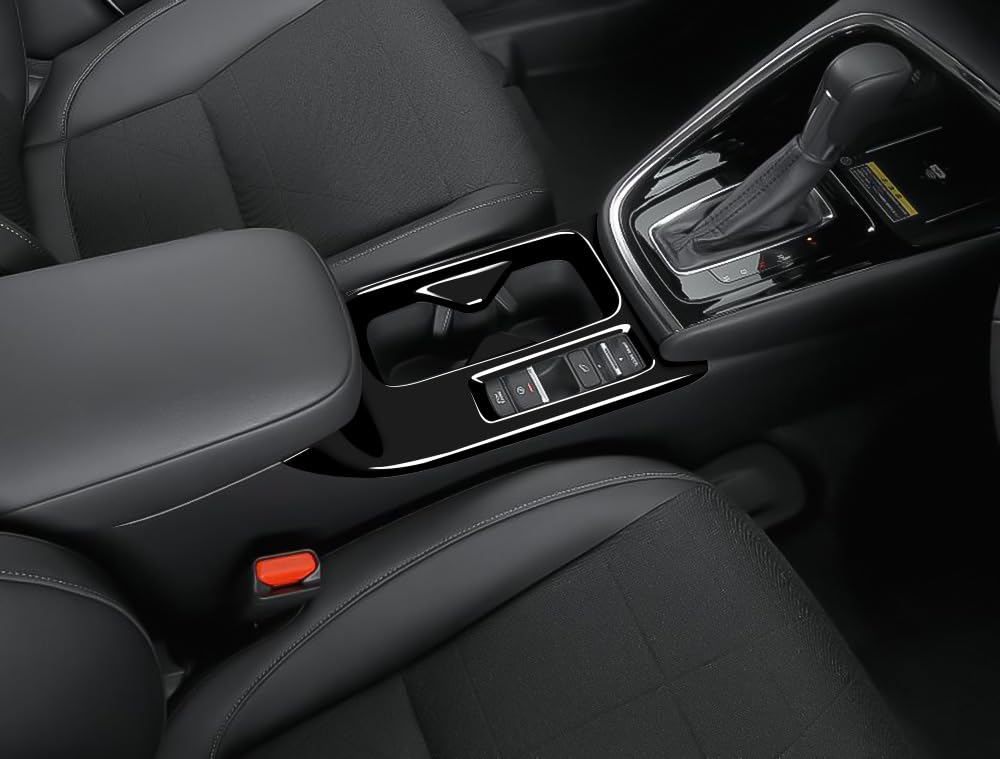 GIKAKU Accessory Parts for Honda Vezel Model Drink Cup Holder Interior Panel (New RV3/RV4/RV5/RV6) - Panel, (Piano Black)