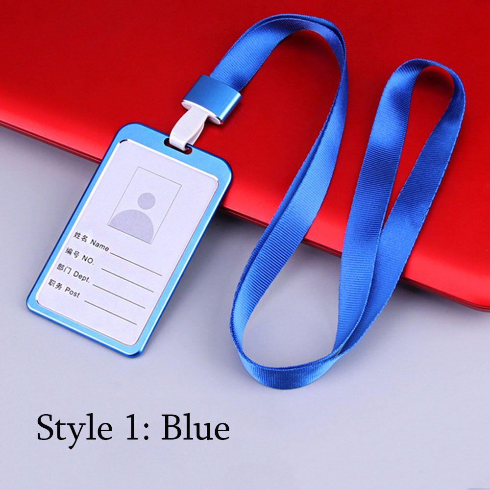 Exhibition Metal Multi colored Name Card Work Card Holders Aluminum Alloy ID Business Case