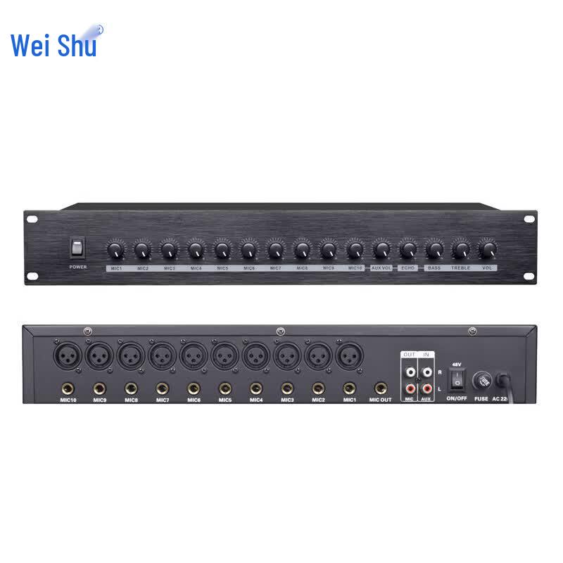 Weishu WS-JX10 Smart 10-Channel Microphone Hub & Mixer (CN version)