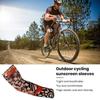 Breathable Cycling Arm Sleeve UV Protection Sun Protection Cover Flower Arm Tattoo Sleeve  Riding