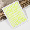 3D(0-9) Numbers Nail Sticker Black White Gold Silver Retro Numbers Nail Decals 8*10 Self-Adhesive Personalized Letter Nail Decor