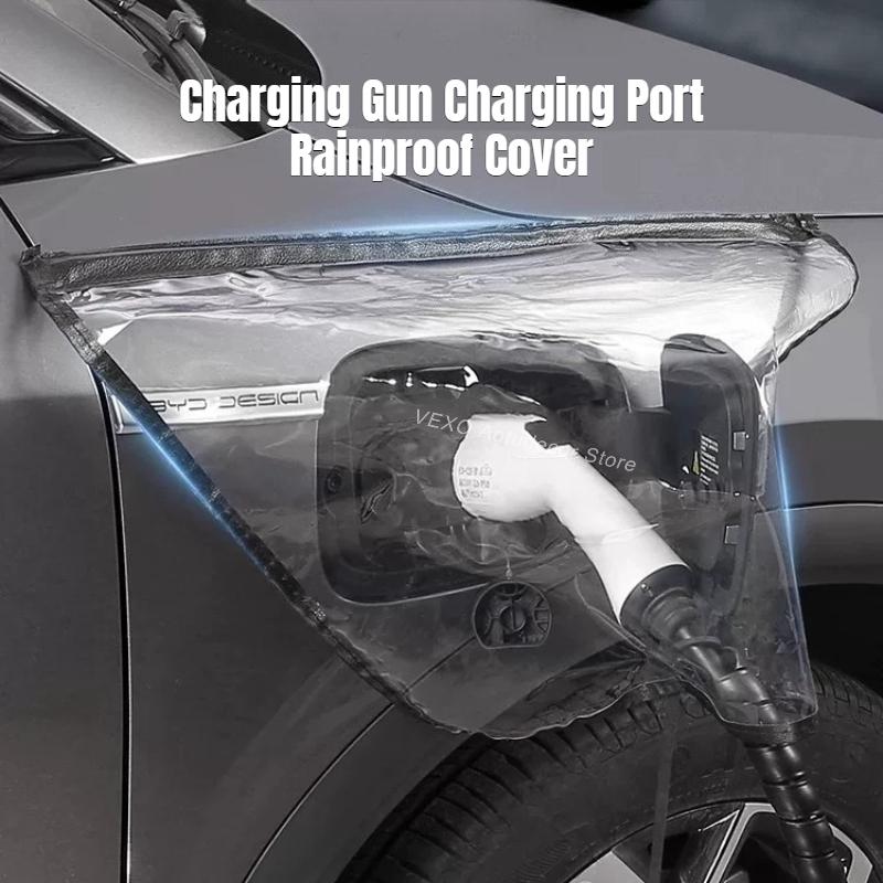 For Geely Galaxy EX5 E5 Car Charging Gun Charging Port Rainproof Cover Electric Vehicle Waterproof Outdoor Charging Protector
