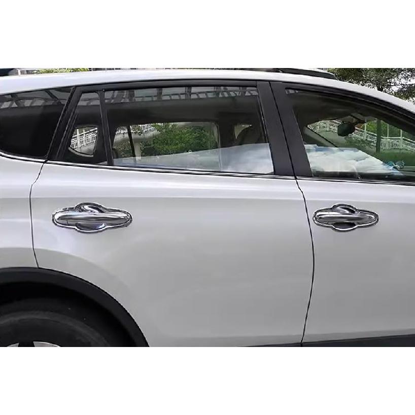 Car Accessories Fit for Toyota RAV4 2013-2018 Exterior Chrome ABS Door Bowl Handle Cover Trim 8PCS