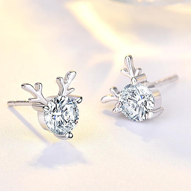 Women's Antler Earrings - Sweet Mori Style, Korean Minimalist, Perfect Christmas Gift