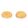 2PCS Front Fork Cover Reflector Amber M6 Bolt Motorcycle Round Front Fork Reflective Cover Replacement for C70 CB100