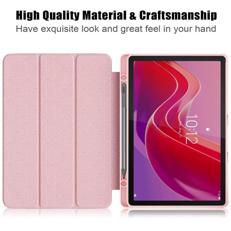 Kompatibilní s lenovo xiaoxin Pad 2024 TB331 Tab M11 TB330 Pouzdro na tablet Akrylové Průhledné Skládací Odolné proti pádu Kožený kryt