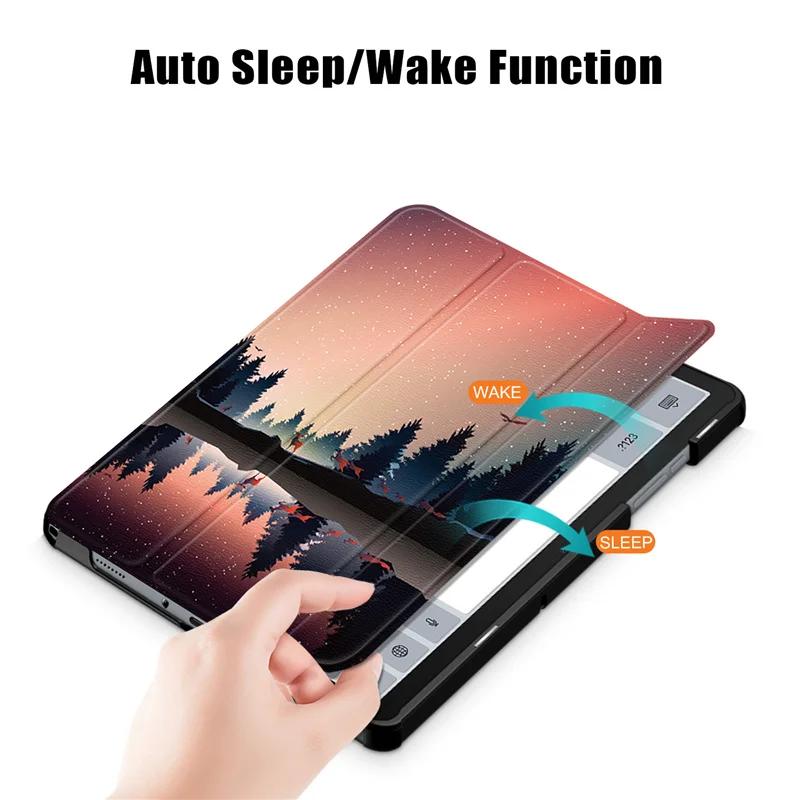Etui na tablet Samsung Galaxy Tab A9 Plus 11" Trifold Magnetic Leather Stand Twarda inteligentna obudowa do Funda Galaxy Tab A9 Plus Cover 2023