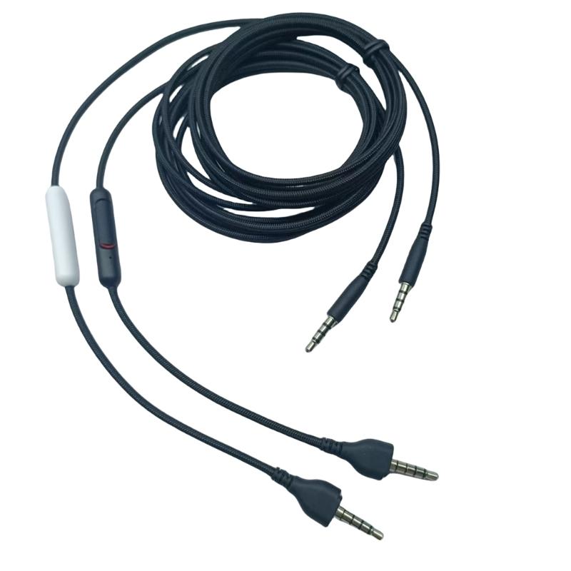 3.5mm Gaming Headphone Replacement Cable With Volumes Controller, Quality Sound Transmission for AW920H Headphone