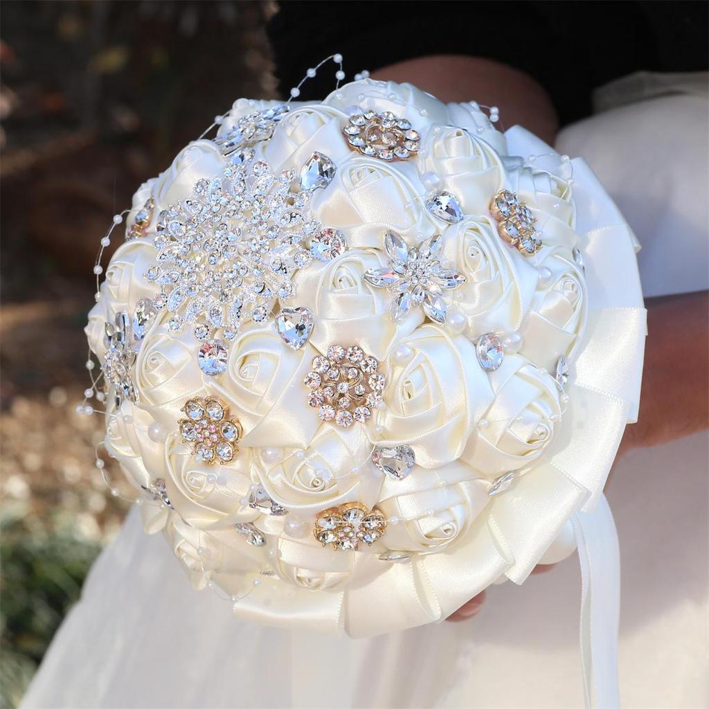 Korean-European Style Rhinestone Bridal Bouquet Wedding Gift