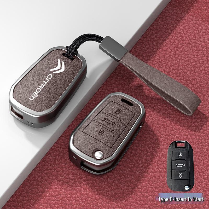 Car Key Cover & Buckle for Citroen C3XR, C4L, Tianyi, C5, C4 Sega, Elysee, C6 Models