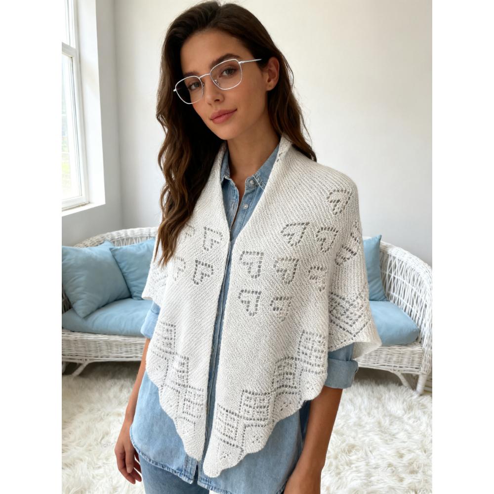 1 Pezzo Sciarpa a Maglia Moda Cheongsam Con Piccola Sciarpa Nodo Sciarpa Gonna Lavorata a Maglia Donna