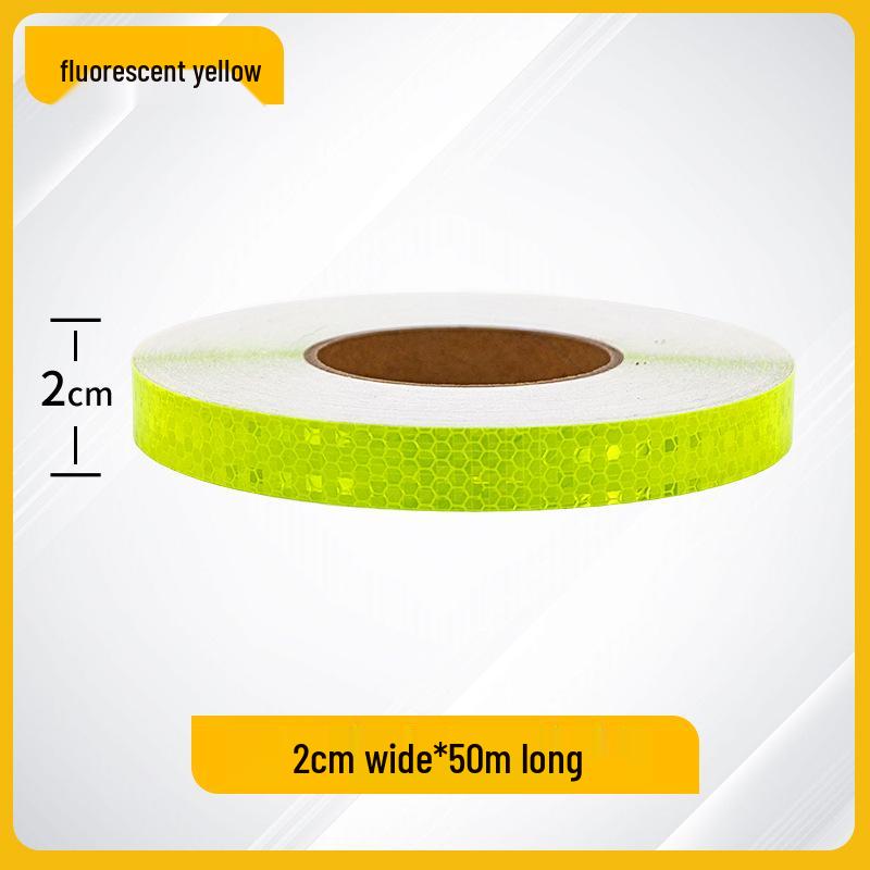 2cm Reflektierender Nachtwarnaufkleber für Autos, Motorräder, Fahrräder und Elektrofahrzeuge