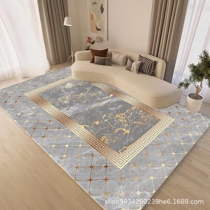 European Style Living Room Decoration Carpet Coffee Table Mat Bedroom Study Carpet Anti Slip and Wear-resistant