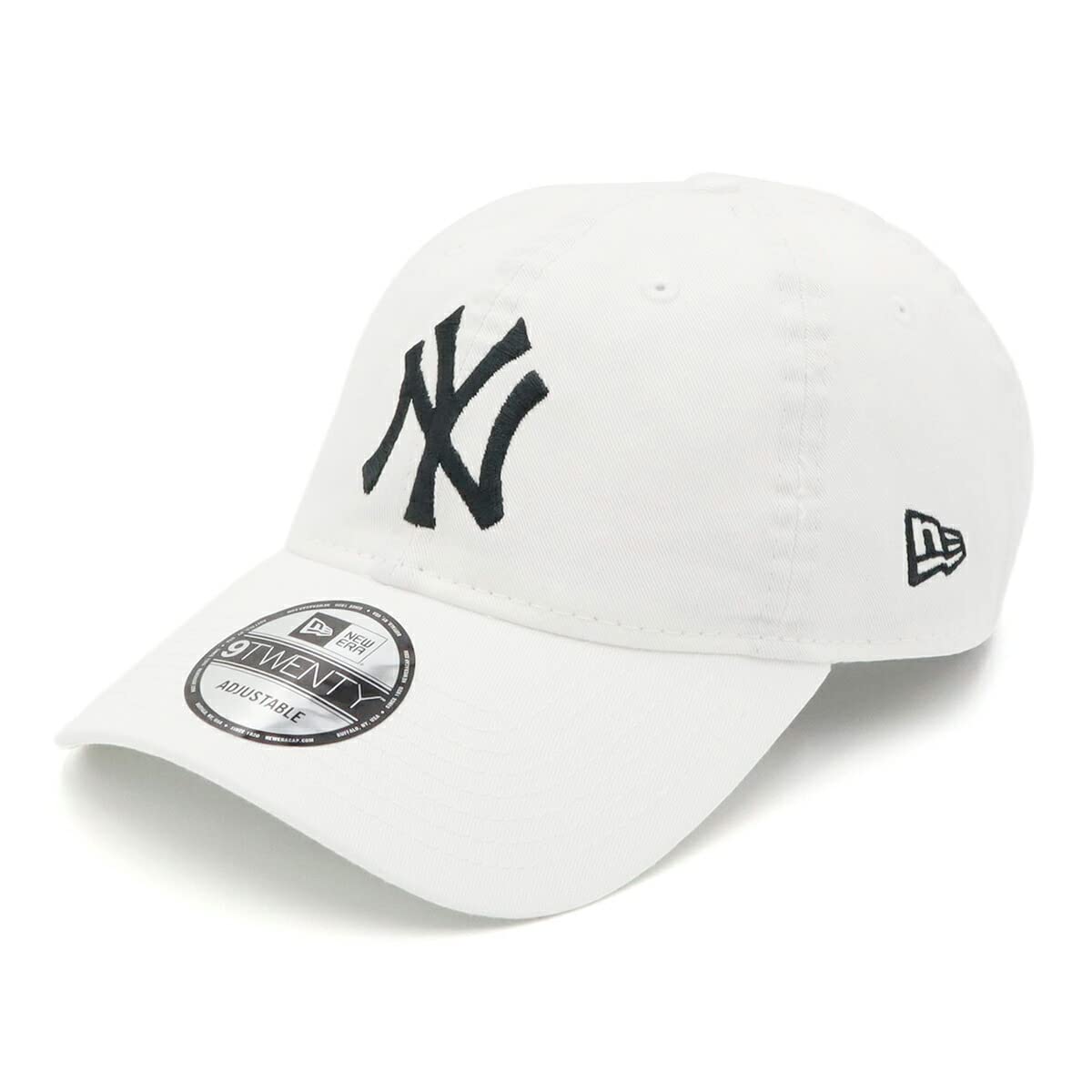 

New Era 9TWENTY Низкий профиль NY Свободный размер 920 Потертая белая кепка Neyyan, MLB, Белый/Черный, Черный,