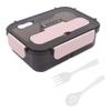 Cute PP Insulated Lunch Box 2 Compartment 1.1L Bento Lunch Box Leakproof Lunch Box For Picnics