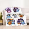 Halloween Costumes Bluey Blanket Durable Comfort Perfect for Chair Bedding Couch for All Seasons Digital Print Gift for Travel Home Birthdays