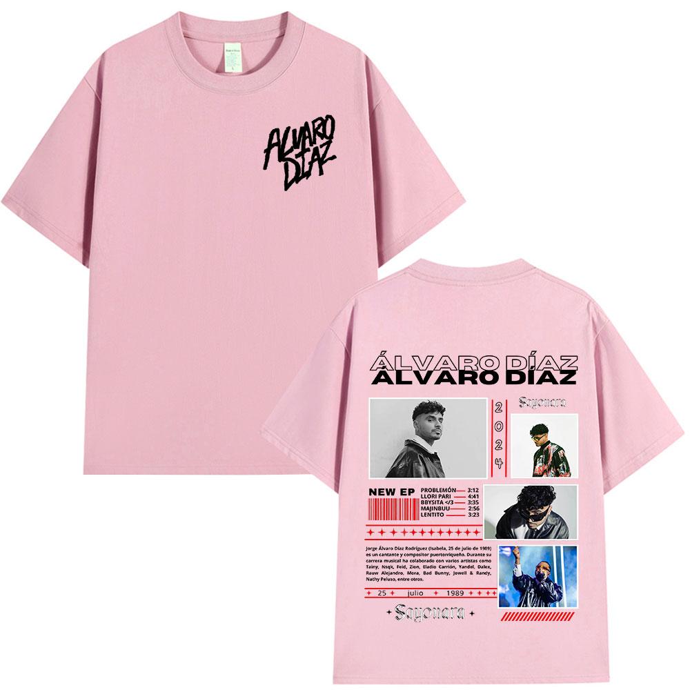 Rap Alvaro Diaz Sayonara Album Merch T Shirts Unisex Clothing Hip Hop Fashion Oversized Short Sleeve Tshirt Casual Cotton Tshirts