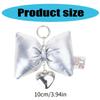 Exquisit Heart Keychain Cute Heart Bag Pendant Alloy Material Bowknot Keyrings Perfect for Car Key Backpack DIY Projects