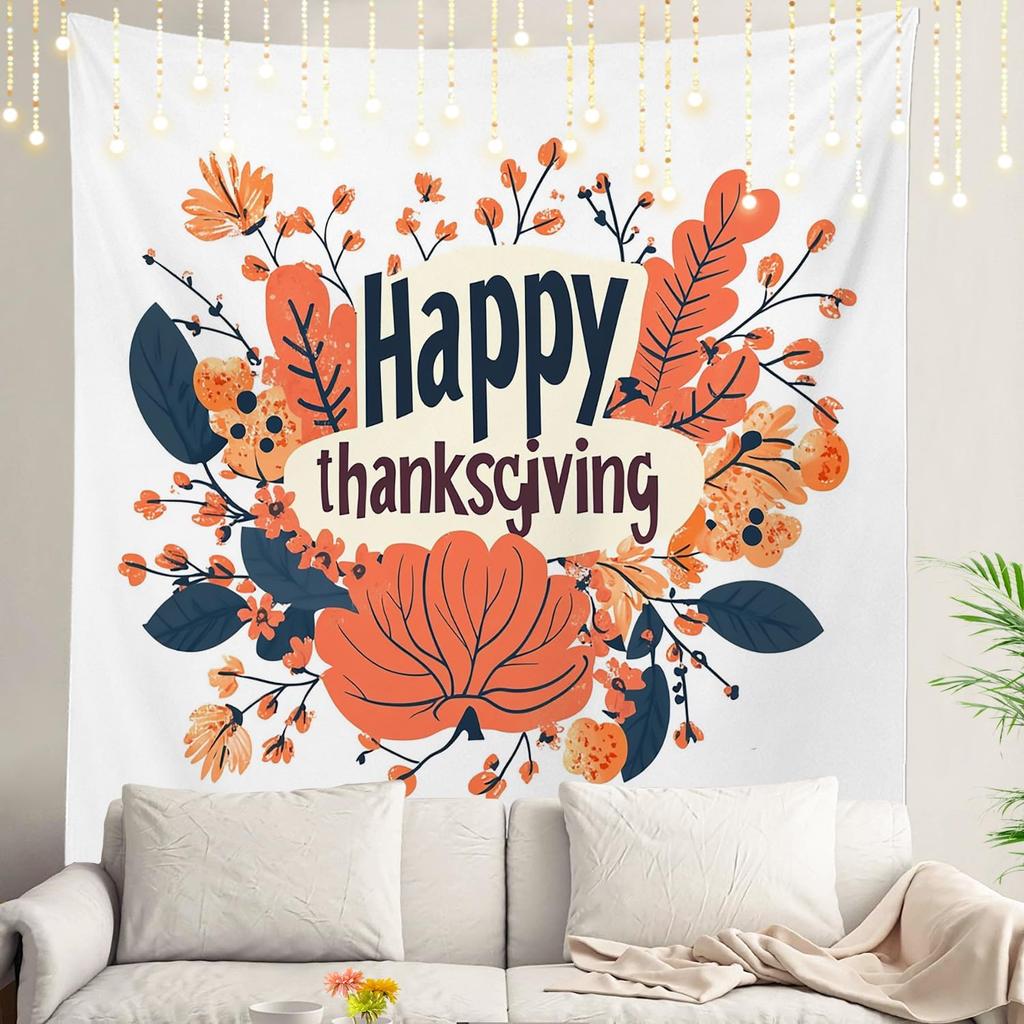 Christmas Wall Tapestry, Tree Wall Hanging Large Tapestry Decoration Polyester Fiber White Hem Around for Dorm Room Bedroom