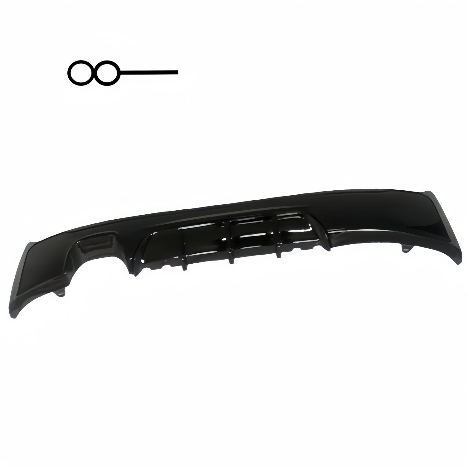 MP Style Gloss Black Rear Bumper