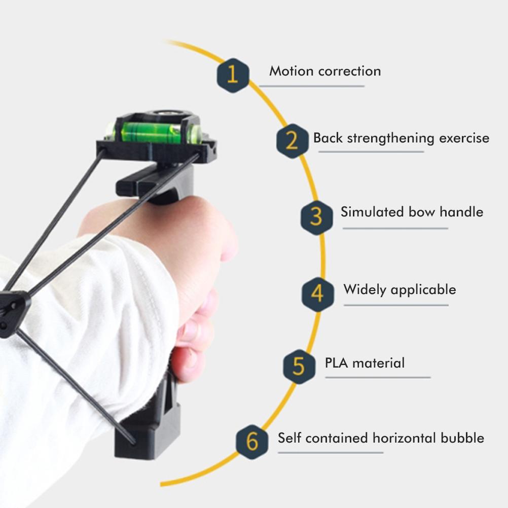 Archery Trainer Band Training Aid Portable Bow Riser Handle Stretch Band Exerciser for Compound