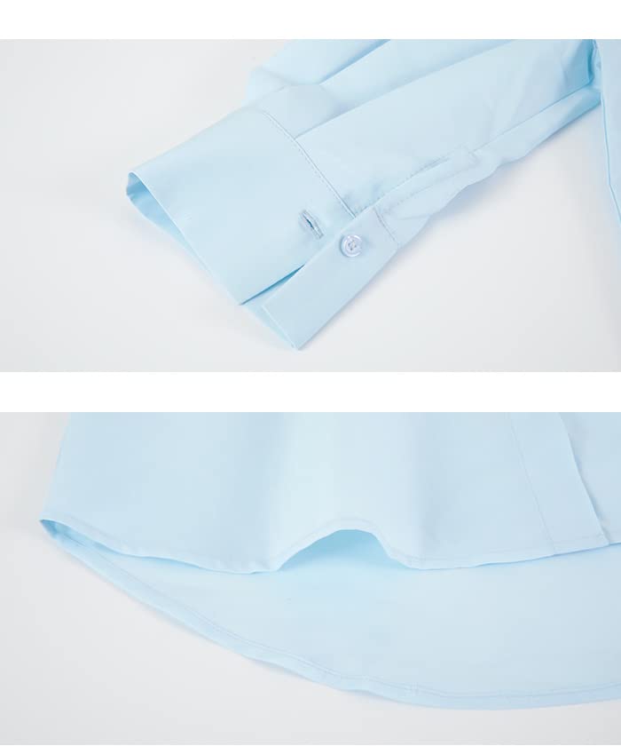 Yours Band Collar Puff Sleeve Blouse BBXU1317 L [SP] 666X Women's Off-White