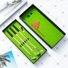 Creative Golf Club Pen Set – Mini Gift Box with Metal Ballpoint Pens