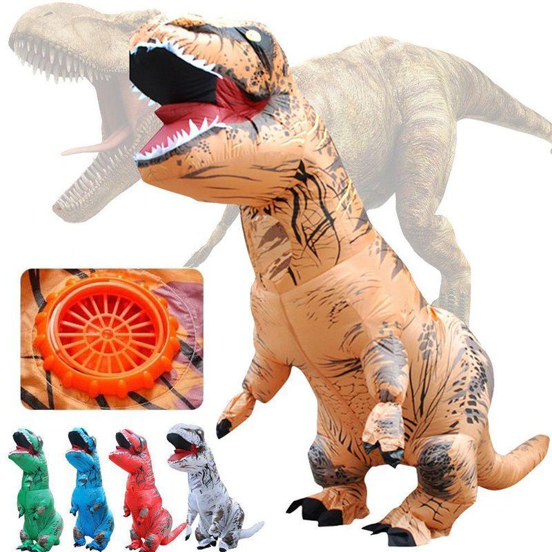 Waterproof And Durable Kids T-rex Inflatable Dinosaur Costume For Parties