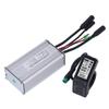 Electric Bike Motor Controller 22A Speed Controller with LCD4 Panel 1 To 2 Cable Fully Waterproof Kit for 500W Gear