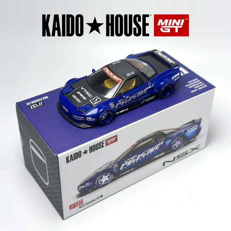 

Kaido House Синий NSX Evasive V2 KHMG Ширококузовная модель автомобиля из сплава 137 Chase