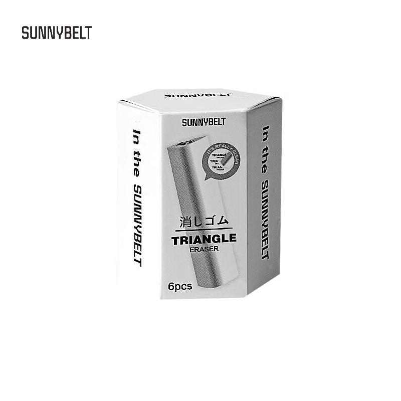 SUNNYBELT Super Clean Triangular Eraser for Students Exam Writing Wipes into Strips Leaving No Marks
