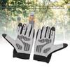 Full Finger Cycling Gloves Touch Screen Mountain Bike Gloves for Men Women Motorcycle Electric Scooter Anti Slip Shock Absorbing XL Grey
