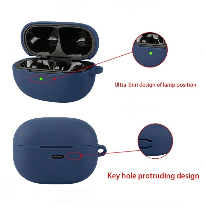 Shockproof Silicone Earphone Case Cover Dustproof Protections Wear Resistant Design for Clip 2 Earbuds