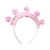 Handmade Lollipop Headband Candy Girls Cosplay Accessories Ruffle Candy Headdress Masquerade Halloween Cosplay Party