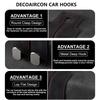 1pcs Car Hook Is Suitable for Headrests, Headrest Hooks, Car Wallets Hooks, Car Seat Back Storage Hooks, and High-quality L