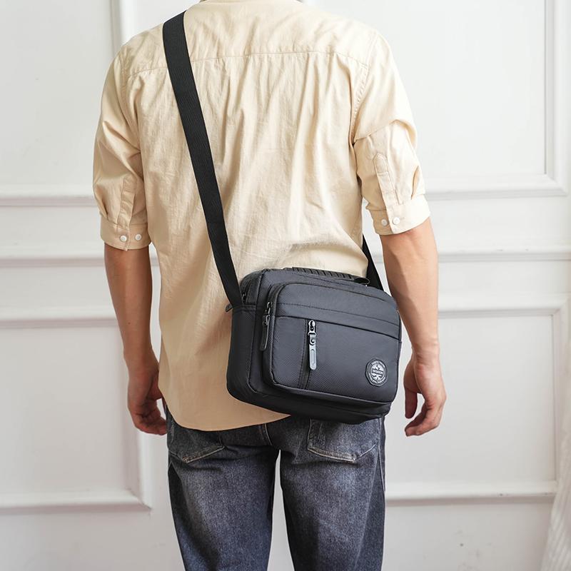Fashion Casual Men's Crossbody Bag High Quality Nylon Fabric Male Messenger Shoulder Bags Pack Bag Stylish Men Bags Bag Bolsos