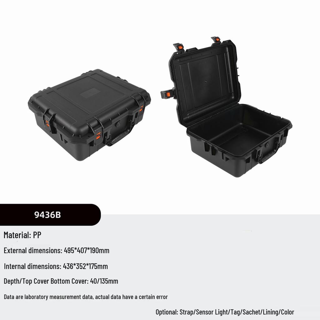 Multi-Size Explosion-Proof, Waterproof, Shockproof Plastic Tool Case with Optional Lining