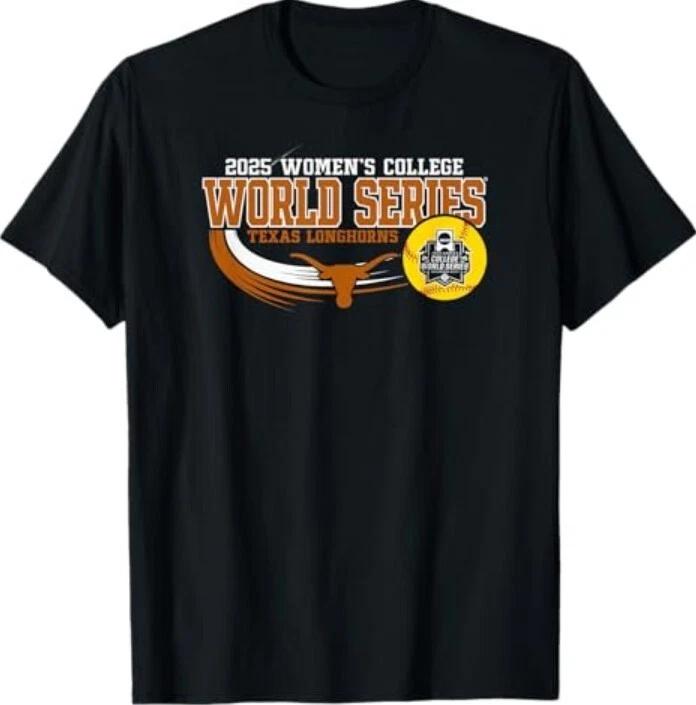 Longhorns Women s College World Series 2025 Black T-Shirt S
