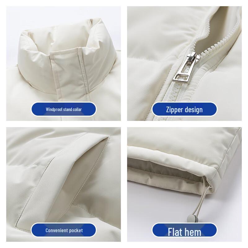 JEEP SPIRIT Men's Winter Loose Fit Stand Collar Padded Jacket