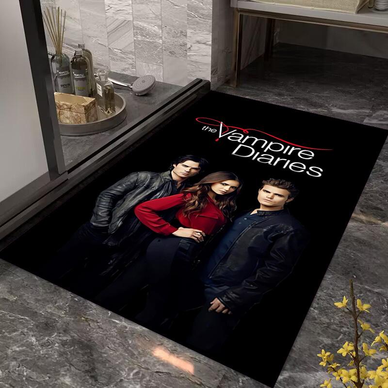 Blood Desire: Vampire Diaries carpet Suitable for all seasons floor mats Room Bathroom mat Art