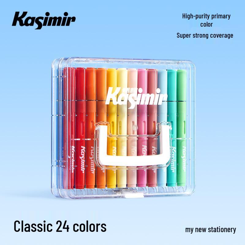 60-Color Washable Soft Tip Acrylic Markers for Kids