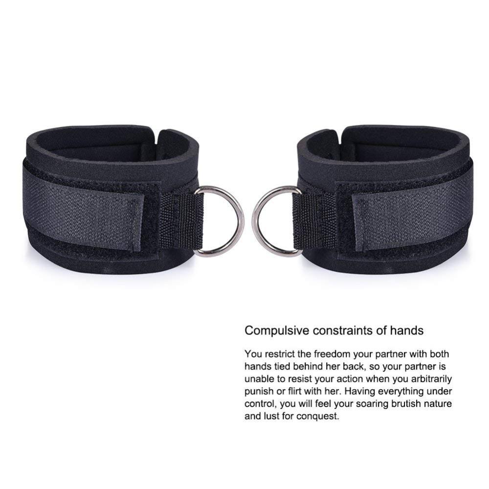 Restraints For Sex Toy For Woman Ball Mouth Gag With Leather Handcuffs Sm Kit Adult Sex Bondage For