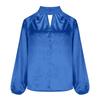 2025 New Satin Silk V-neck Long Sleeve Women's Loose Top