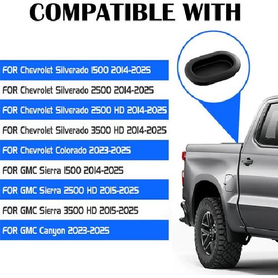 9Pcs Upgrade Rubber Truck Bed Plug Kit for Pickup 4-Door, Bed Body Drain 9Pcs