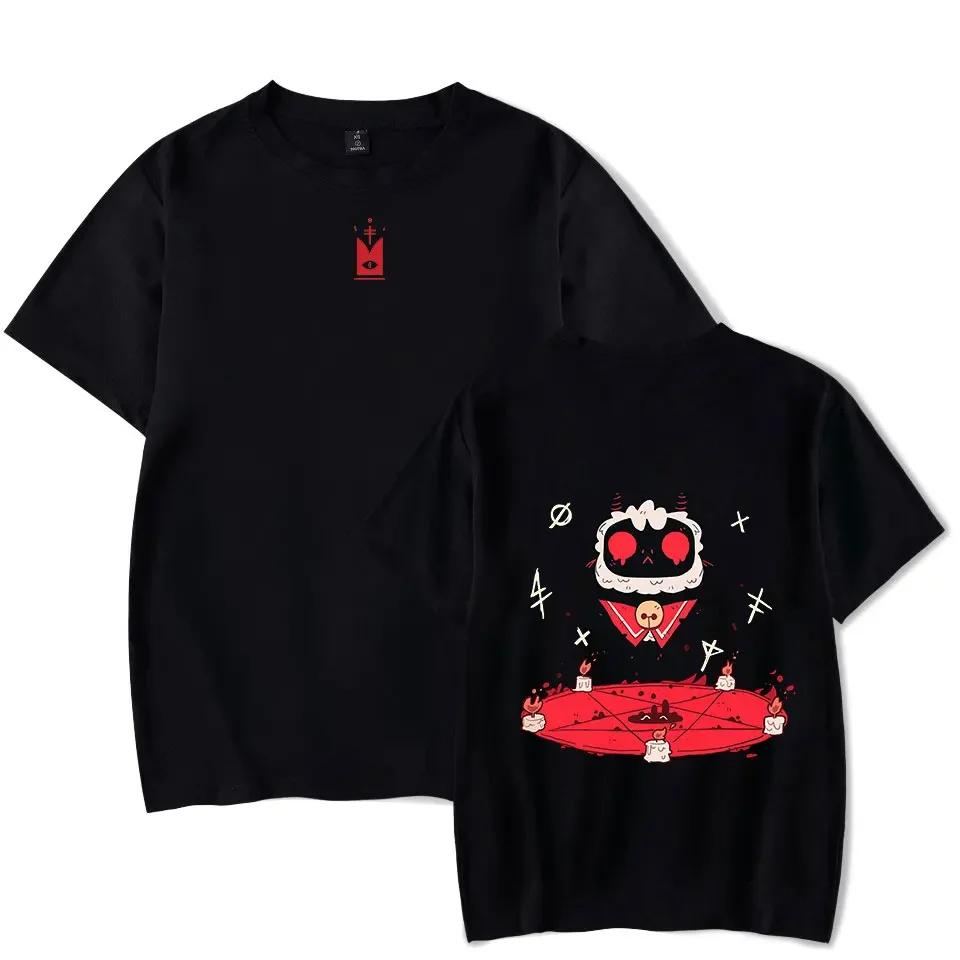 2024 Hot Game Cult Of The Lamb T Shirt For Adult And Kids Summer Short Sleeve Cotton Funny Tshirt Graphic Tees Streetwear Cospla