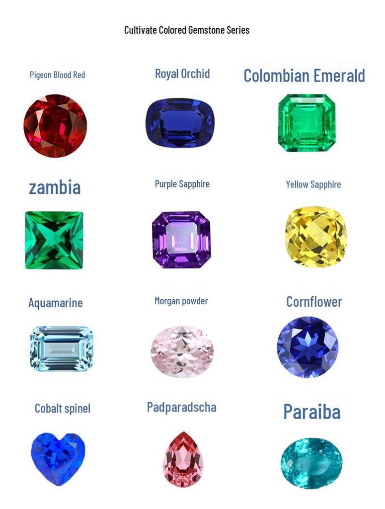 Aocai Baoshi Cultured Colombian Emerald with Rectangular Beveled Cut Main and Side Stones (2*4mm to 13*18mm)