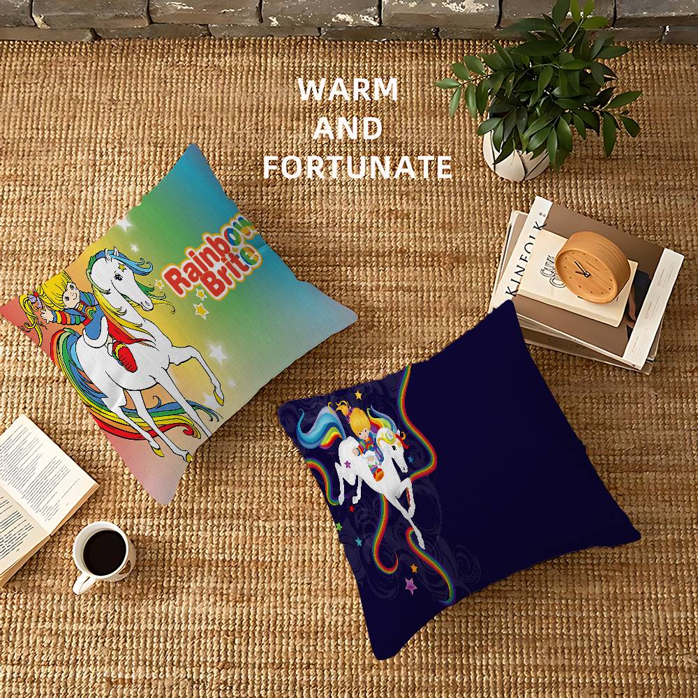 Rainbow Brite Anime Pillowcases Home Bedding Decorative Pillow Cover Wedding Super Soft Pillow Case